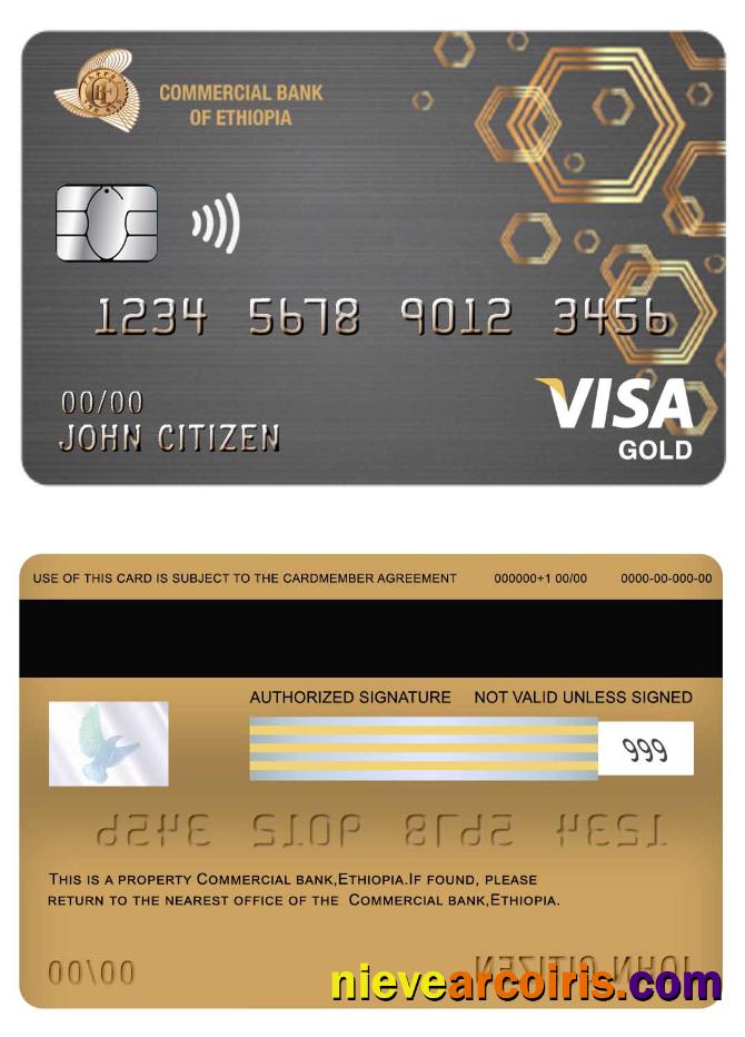 Ethiopia Commercial bank visa gold card